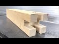 Wood Joint. Woodworking project. DIY.