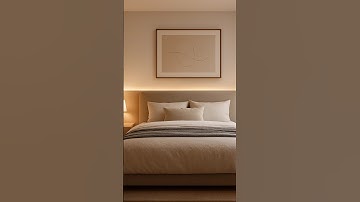 Modern Minimalist Bedroom Design | Cozy & Elegant Interior Idea l #shorts #home #bedroomdesign