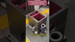 The assembly process of the gearbox is meticulous. #pipeline #tubemakingmachine