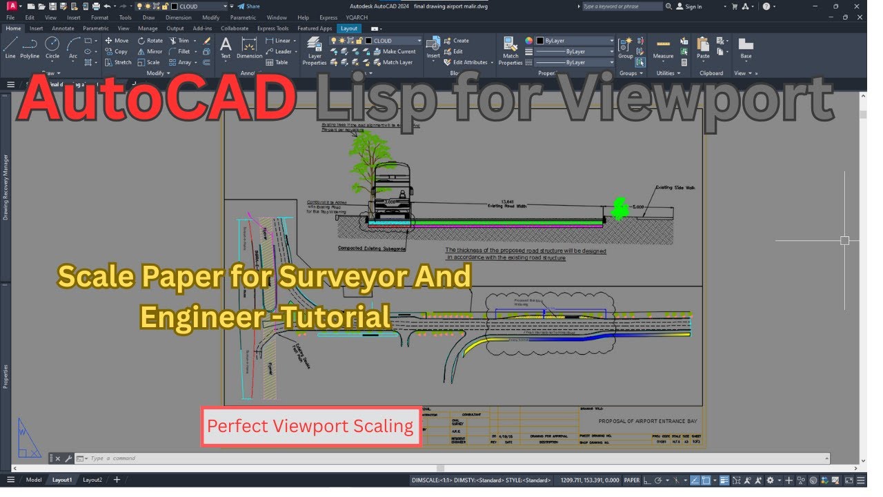 Complete Guide to Fixing Viewport Scale in AutoCAD – Lisp Routine ...