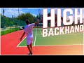 How to Hit The HIGH One-Handed Backhand | Tennis Technique