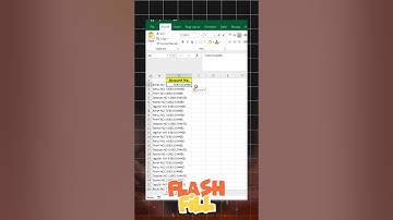 Flash Fill Magic in Excel🤯  #shorts #exceltips