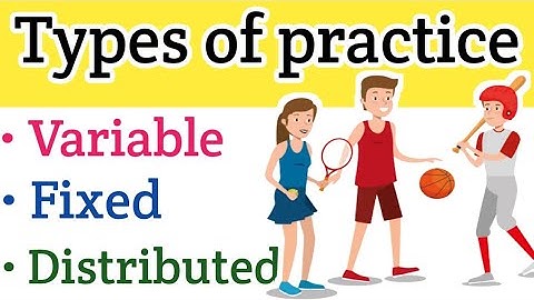Types of practice in sports/variable /Fixed/ Massed / Distributed .Closed and upon skills in sports.