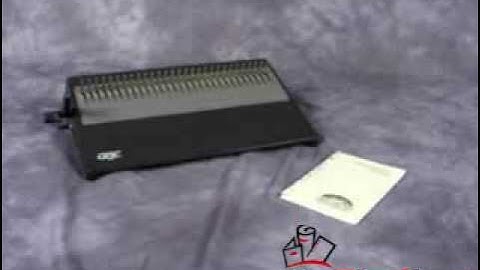 GBC 16DB Plastic Comb Opener - Versatility Demo