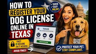 How to register your dog license online in Texas