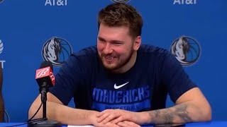 Luka Doncic: “He comes with a lot of energy, oh sh*t, my bad, pause” 🤣