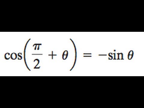 Prove Cos Pi 2 Theta Sin Theta Youtube