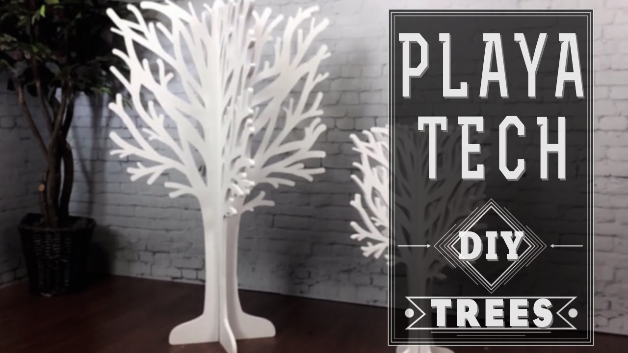 Flat pack playatech art - Making a tree out of scrape foam core material 