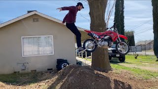 BACKYARD PITBIKE SEESION *BEAUMONT*