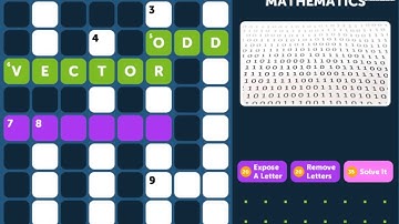 Crossword Quiz MATHEMATICS Level 4 - Walkthrough