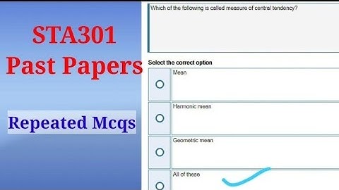#sta301  #sta301pastpapers #sta301midterm  STA301 midterm preparation