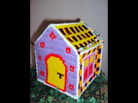 DIY : How to make Plastic canvas house part 2/Plastic canvas projects ...