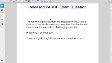 Geometry Transformations Released PARCC Q