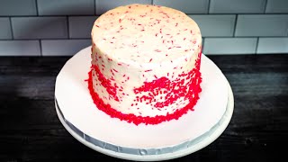 Making a Pink Sprinkle Cake - Time Lapse