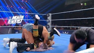 Sol Ruca Demolished Candice LeRae Twice In one Night, in FIVE SECONDS on #WWEMainEvent #wweraw #wwe 