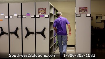 Office Mobile Shelving High Density Storage Racks