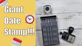Unboxing The Biggest Date Stamp In The World - Studio Calico Mega Roller Date Stamp - Handwritten
