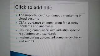 Enhancing Cloud Security Best Practices from the Cloud Security Alliance
