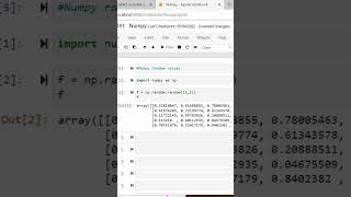Creating Random values in an array using Numpy