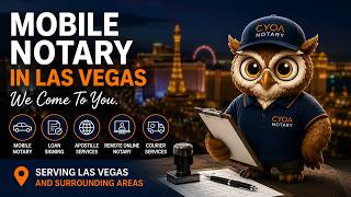 Mobile Notary Las Vegas | Notary Near Me | Same-Day Notary Service