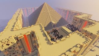[건축] 마크 350시간 동안 만든 7대 불가사의 피라미드