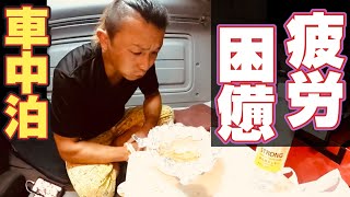 【長距離トラック運転手】車中泊で肉料理！夏バテ&熱中症！簡単レシピ！静岡県の富士川SAは最高！？