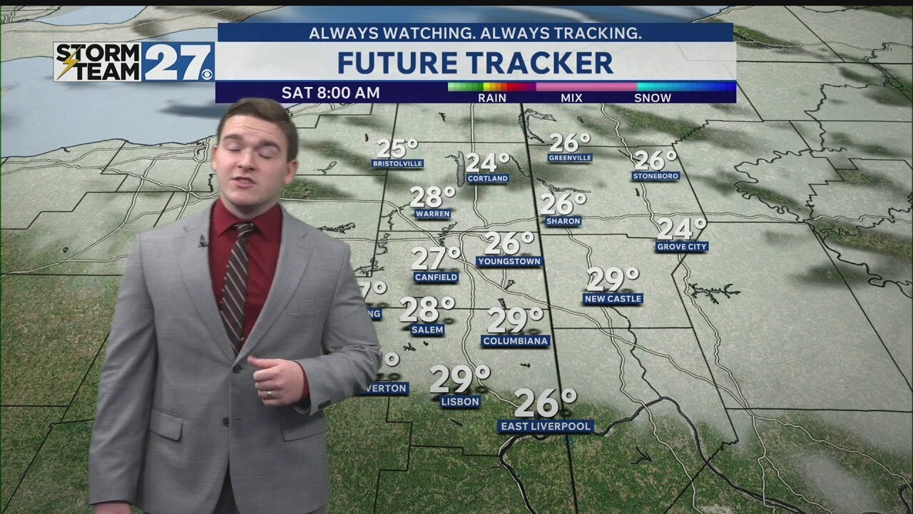 A drier day before snow makes a return into the forecast - YouTube