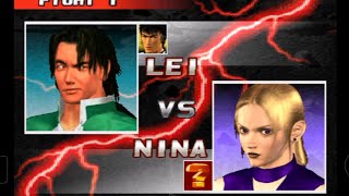 [ Tekken 3 ] -  Lie Wulong and Law Team battle Gameplay