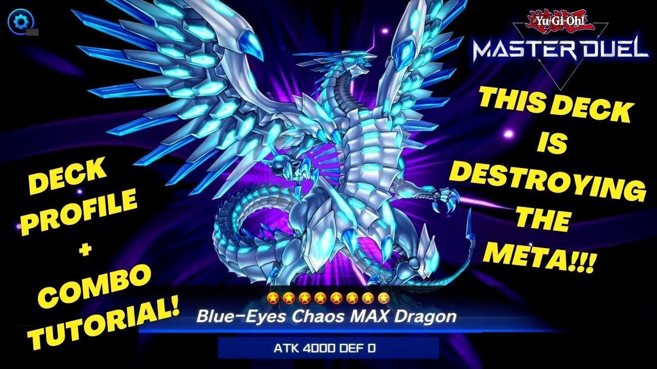 yugioh master duel blue eyes chaos max dragon deck Amazon.com: YU-GI-OH! - Blue-Eyes Chaos MAX Dragon (MVP1-EN004) - The Dark  Side of Dimensions Movie Pack - 1st Edition main image 1