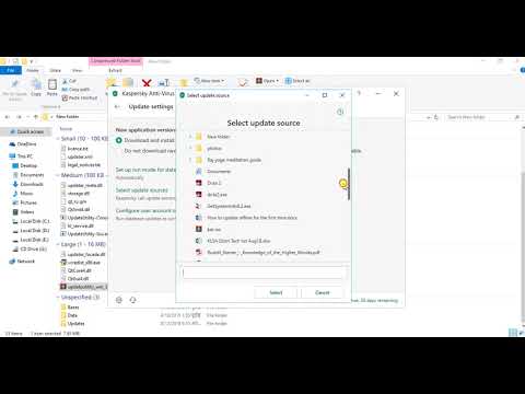 Video: How To Update Kaspersky From A Folder