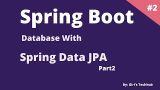 spring boot with spring data jpa part2