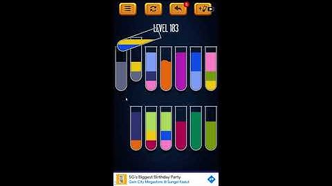 Water Sort Puzzle - Color Liquid Sorting Game Level 183 Solution