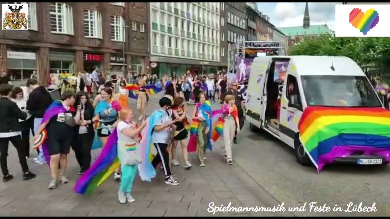 csd Lübeck 2022 Freitag Markt nur kurz und Zug am Samstag