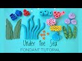 12 under the sea fondant pieces tutorial