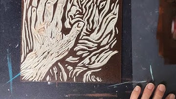 Process Video 3: Multi-Layer Lino Print - Layer 3