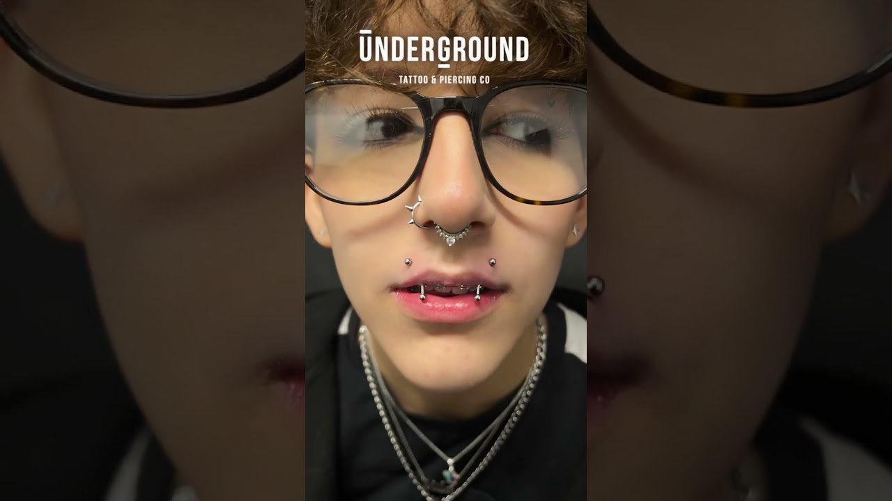 VERTICAL ANGEL BITES 🤩 Would you do these lip piercings?