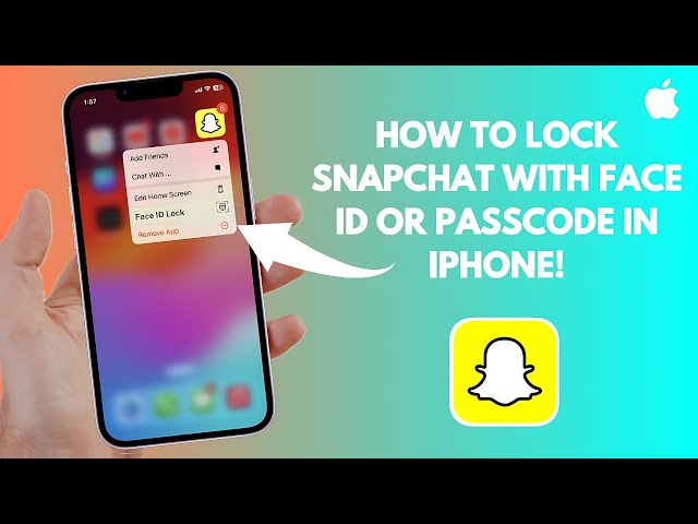 How to lock Snapchat with Face ID or passcode in iPhone or iPad (latest method 2024) class=