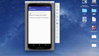 Working with Custom font in Android screenshot 3