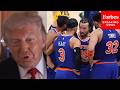 'Well, Brunson's Fantastic': Trump Asked Who His Favorite New York Knick Is