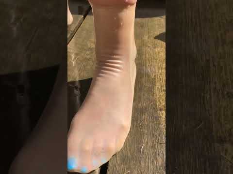 Latex Socks Rubber feet Transparent ASMR #guantesdelatex #latex