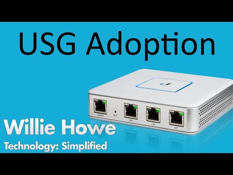 UniFi USG Adoption - UniFi Security Gateway