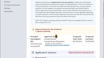 Filling out the IRB Application Form Part 2: Finishing and Signing
