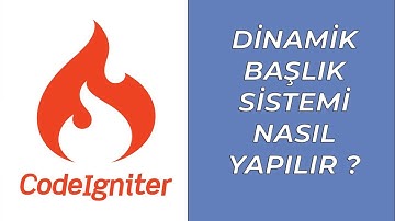 CodeIgniter Dinamik Başlık (Dynamic title) Sistemi Nasıl Yapılır ? #codeigniter #yazılım #php