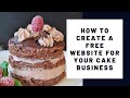 How To Create Free Website For Cake Business on Olitt