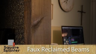 Quick How-to on building your own DIY Faux wood beams from dimensional lumber. I was able to add to my kitchen remodel with 