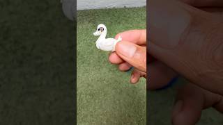 White swan toy, Cleaning  ASMR Satisfying Mud #shorts #swan #toys