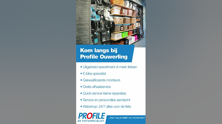 Profile Ouwerling. Daar mag je meer van verwachten......