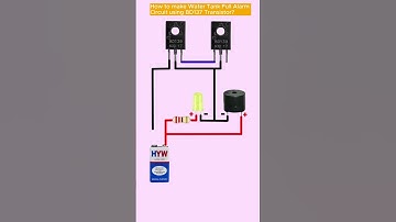 How to make Water Tank Full Alarm Circuit using #BD137 Transistor?
