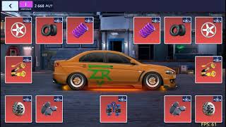 обзор настроек на M-Lancer Evo X, I-уличный, фулл сет, 2668 лст, двигатель от турнирного мерса