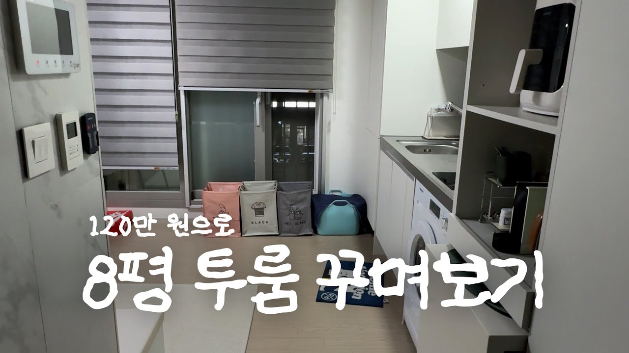 120만원으로 8평 투룸 오피스텔 꾸미는 법 🏠 인테리어 집꾸미기 Room makeover